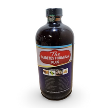 Bottle of 'The Diabetes Formula Plus' on a white background