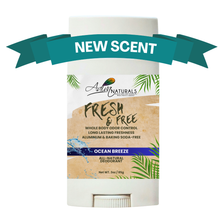 FRESH & FREE Ocean Breeze natural whole body deodorant 3 oz