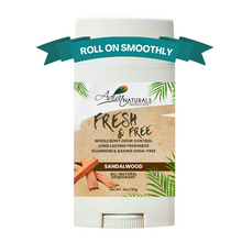 FRESH & FREE Sandalwood natural whole body deodorant 3 oz