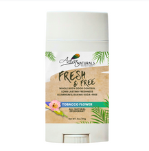FRESH & FREE Tobacco Flower natural whole body deodorant 3 oz
