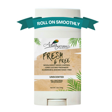 FRESH & FREE Unscented fragrance-free whole body deodorant 3 oz