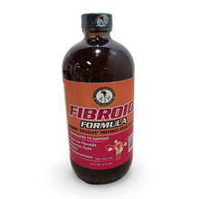 Bottle of Fibroid Formula on a white background