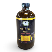Bottle of 'Firm & Flat Belly' detox and energizer on a white background