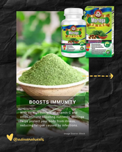 Moringa 60 Capsules [Plant-based protein and iron] Great for Vegans & Vegetarians