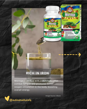 Moringa 60 Capsules [Plant-based protein and iron] Great for Vegans & Vegetarians