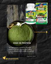 Moringa 60 Capsules [Plant-based protein and iron] Great for Vegans & Vegetarians