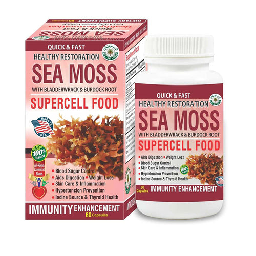 Sea Moss 60 Capsules (Immunity Enhancement, Iron & Weight loss)