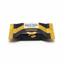 Black Seed Candy - Turmeric Wrapper Close-up