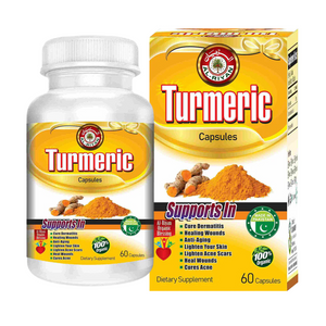 Turmeric 60 Capsules [Aids in Healing, Detox liver & Skin health]