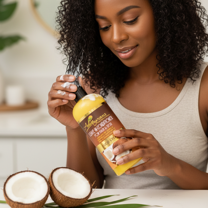 Adiva Naturals Leave-in Conditioner for Hair & Skin - Coco Cream 8oz