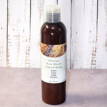 African Raw Black Liquid Soap 8oz
