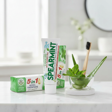 Spearmint Toothpaste - Black Bristles