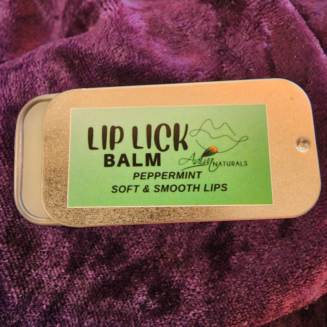 Adiva Naturals Lip Lick Balm Peppermint Soft and Smooth Lips