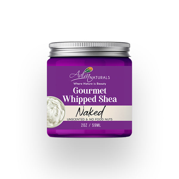 Gourmet Whipped Shea Body Butter - Naked 2oz | Unscented | Travel Size